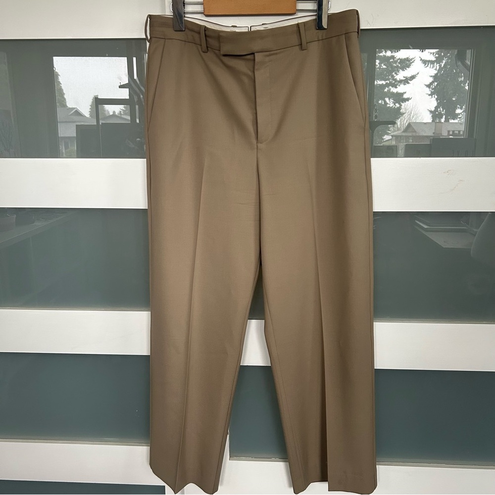 Babaton Atelier Wool Flat Front Pants